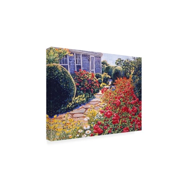 David Lloyd Glover 'Garden At The Beach Cottage' Canvas Art,24x32